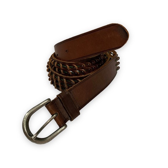 EUC J Crew 3D Embellished Leather Belt - Picture 1 of 5